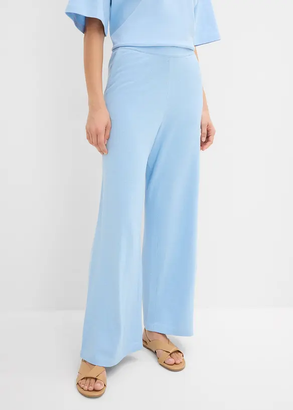Culotte aus sommerlichem Strick in blau von vorne - bonprix Culotte aus sommerlichem Strick in blau von vorne - bonprix