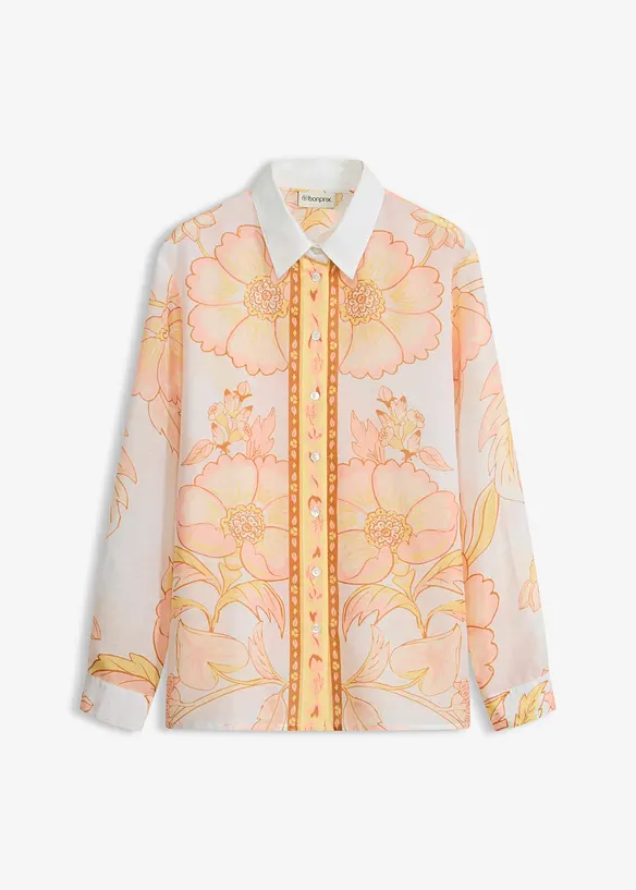 Bluse in weiß von vorne - bonprix