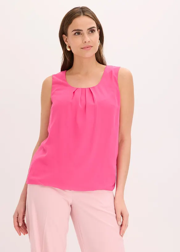 Blusentop in pink von vorne (im Anschnitt) - bonprix Blusentop in pink von vorne (im Anschnitt) - bonprix