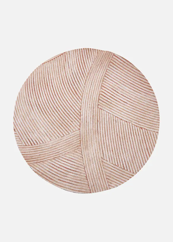 Waschbare Fußmatte mit natürlichem Design in beige von vorne - bonprix