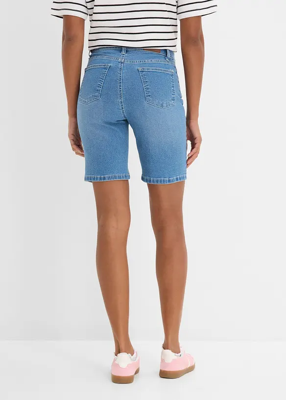 Jeans-Bermuda Mid Waist in blau von hinten - bonprix Jeans-Bermuda Mid Waist in blau von hinten - bonprix