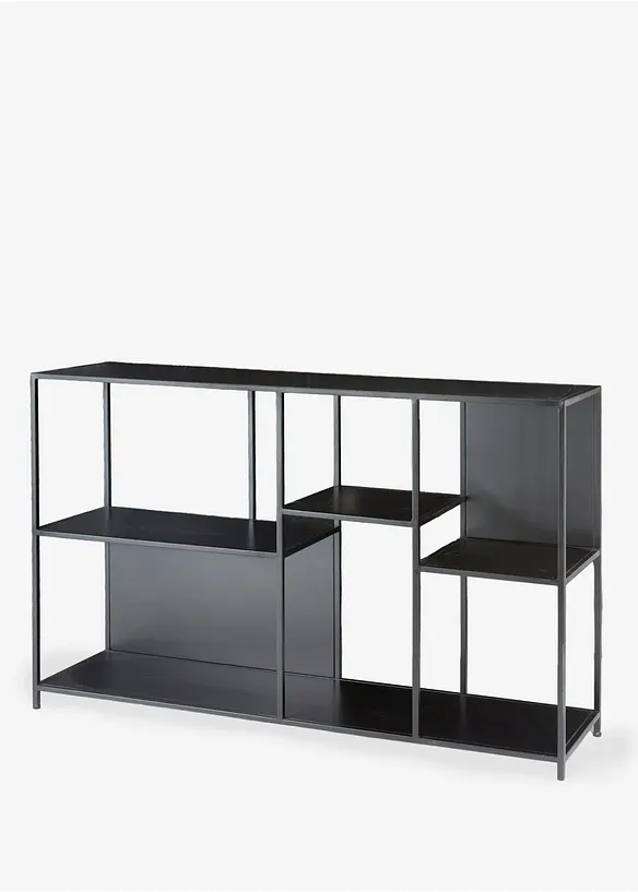 Metall Regal in schwarz von vorne - bonprix
