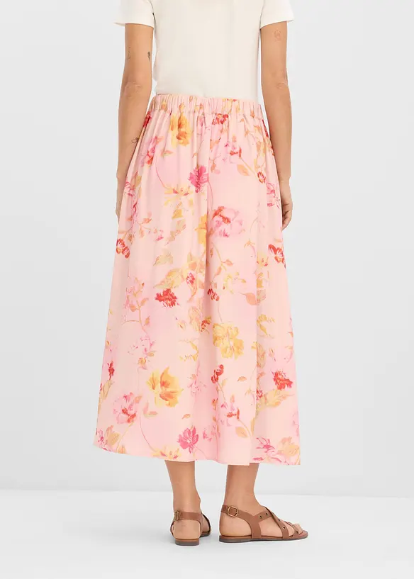 Maxirock aus luftigem Crêpe in rosa von hinten - bonprix Maxirock aus luftigem Crêpe in rosa von hinten - bonprix