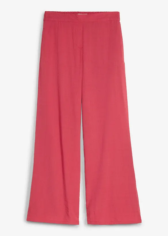 Palazzo-Hose aus Viskose-Mix in rot von vorne - bonprix Palazzo-Hose aus Viskose-Mix in rot von vorne - bonprix