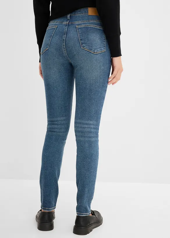 Slim-Fit-Jeans High Waist in blau von hinten - bonprix Slim-Fit-Jeans High Waist in blau von hinten - bonprix