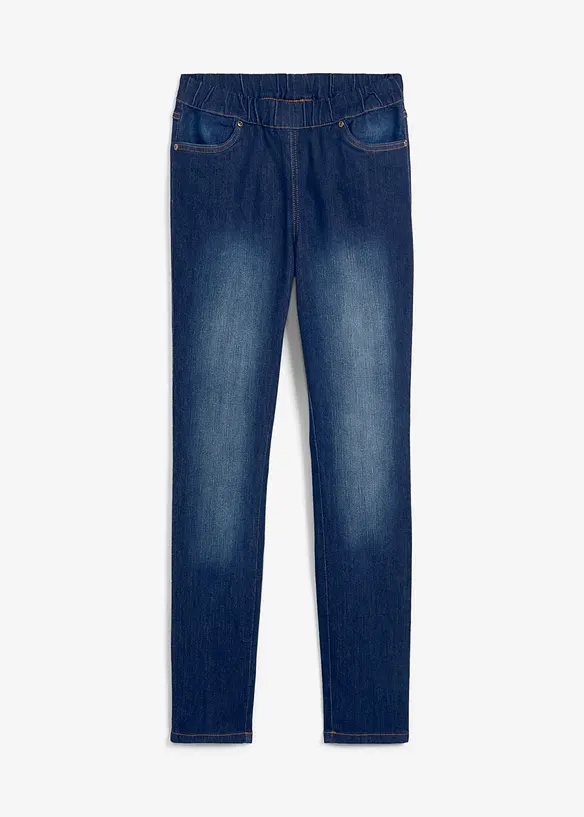 Komfort-Stretch-Treggings in blau von vorne - bonprix Komfort-Stretch-Treggings in blau von vorne - bonprix