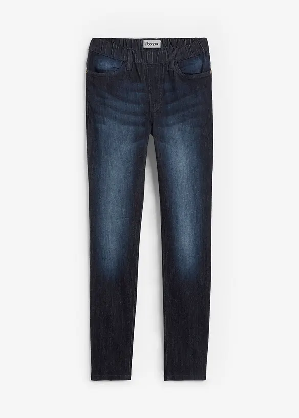 Stretch-Jeggings in blau von vorne - bonprix Stretch-Jeggings in blau von vorne - bonprix