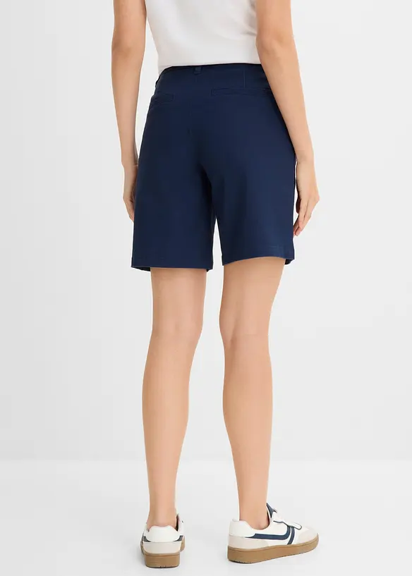 Bermuda aus Baumwoll-Mix in blau von hinten - bonprix