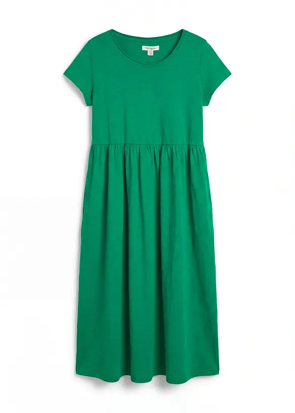 Shirtkleid aus Bio-Baumwolle in grün von vorne - bonprix Shirtkleid aus Bio-Baumwolle in grün von vorne - bonprix