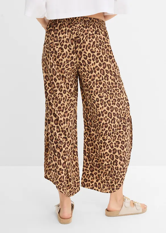 Palazzo-Hose mit Schlitz in beige von hinten - bonprix Palazzo-Hose mit Schlitz in beige von hinten - bonprix
