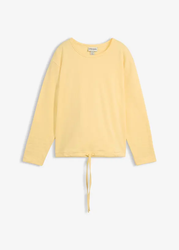 Sweatshirt mit Bio-Baumwolle in gelb von vorne - bonprix Sweatshirt mit Bio-Baumwolle in gelb von vorne - bonprix