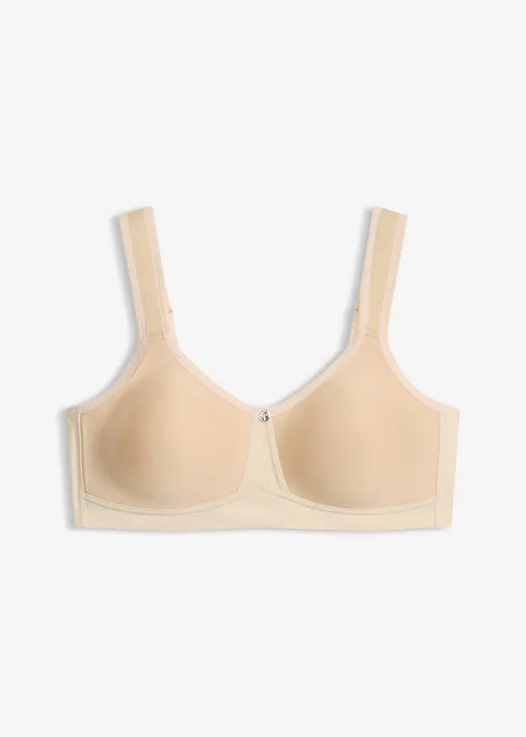 Spacer Schalen-BH ohne Bügel in beige von vorne - bonprix Spacer Schalen-BH ohne Bügel in beige von vorne - bonprix