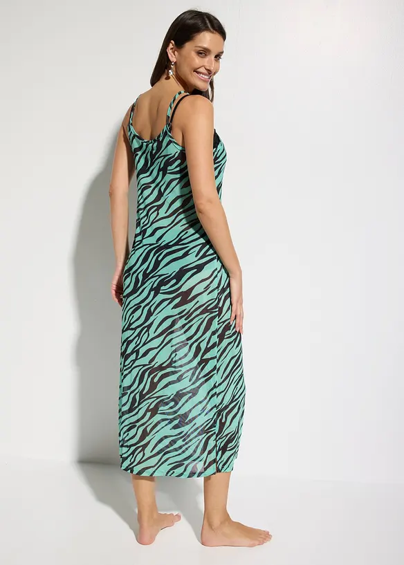 Transparentes Strandkleid in schwarz von hinten (Totalaufnahme) - bonprix Transparentes Strandkleid in schwarz von hinten (Totalaufnahme) - bonprix