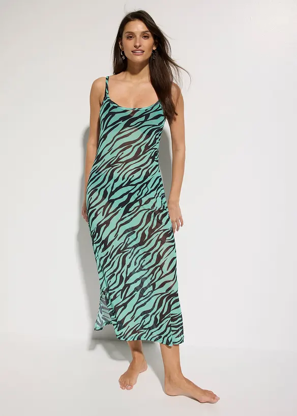 Transparentes Strandkleid in schwarz von vorne (Totalaufnahme) - bonprix Transparentes Strandkleid in schwarz von vorne (Totalaufnahme) - bonprix