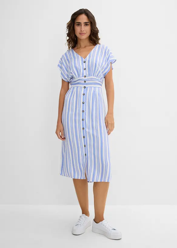 Kleid in lila von vorne (Totalaufnahme) - bonprix Kleid in lila von vorne (Totalaufnahme) - bonprix