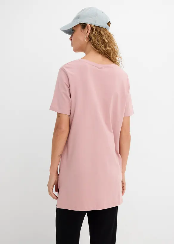 Longshirt mit V-Ausschnitt (2er Pack) in schwarz von hinten (im Anschnitt) - bonprix Longshirt mit V-Ausschnitt (2er Pack) in schwarz von hinten (im Anschnitt) - bonprix