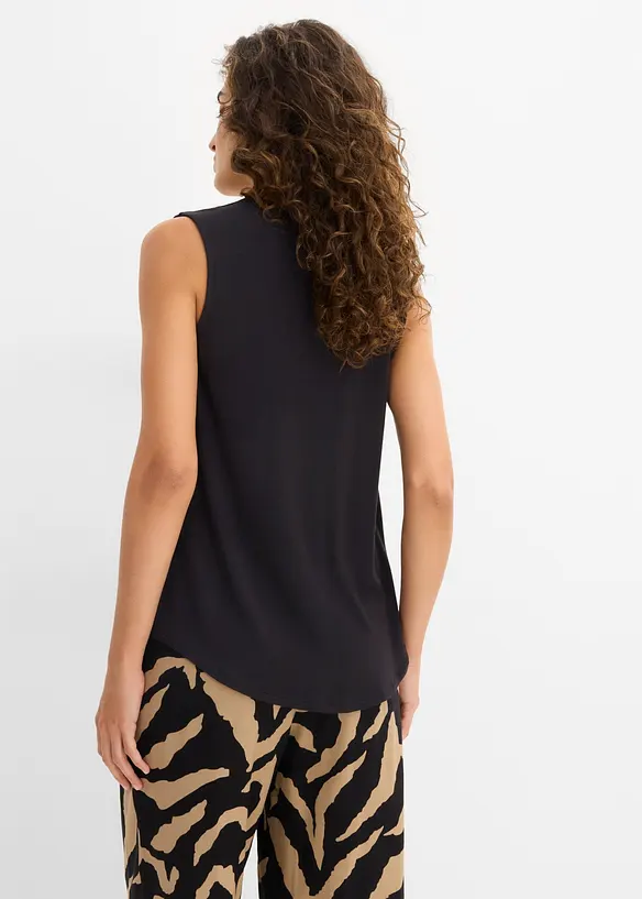 Top aus softem Viskose-Mix in schwarz von hinten (im Anschnitt) - bonprix Top aus softem Viskose-Mix in schwarz von hinten (im Anschnitt) - bonprix