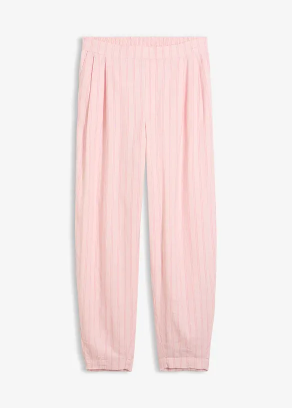 Schlupfhose aus kühlendem Leinen-Mix in rosa von vorne - bonprix Schlupfhose aus kühlendem Leinen-Mix in rosa von vorne - bonprix
