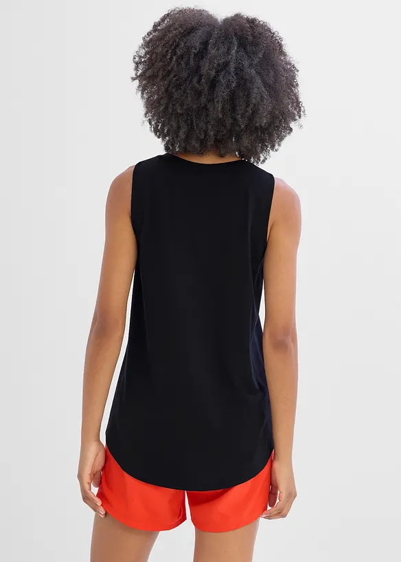 Leichtes Funktions-Top, schnelltrocknend in schwarz von hinten (im Anschnitt) - bonprix