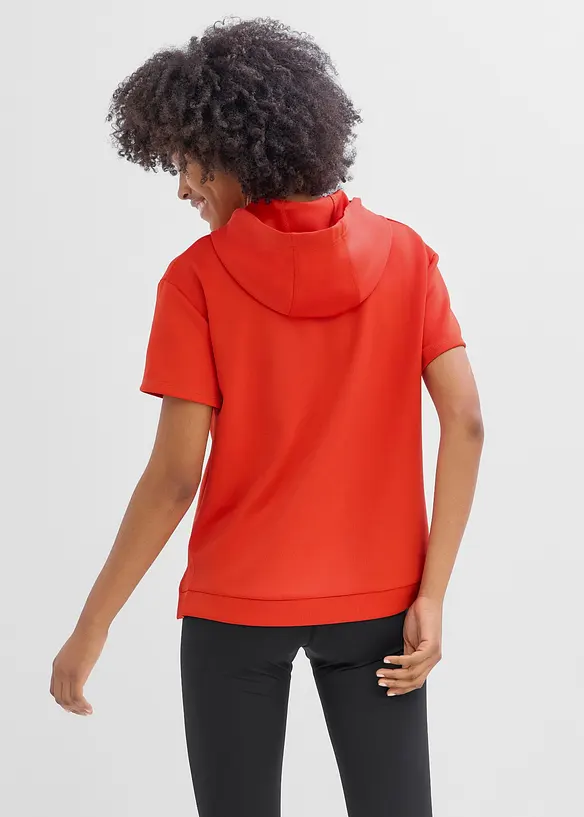 Sport-Shirt aus Scuba, schnelltrocknend in rot von hinten (im Anschnitt) - bonprix Sport-Shirt aus Scuba, schnelltrocknend in rot von hinten (im Anschnitt) - bonprix