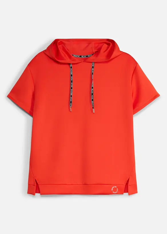 Sport-Shirt aus Scuba, schnelltrocknend in rot von vorne - bonprix Sport-Shirt aus Scuba, schnelltrocknend in rot von vorne - bonprix