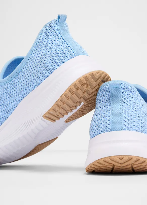 Komfort-Sneaker aus Soft-Material in blau - bonprix