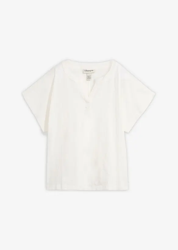 Tunika-Shirt in weiß von vorne - bonprix