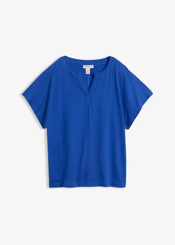 Tunika-Shirt in blau von vorne - bonprix