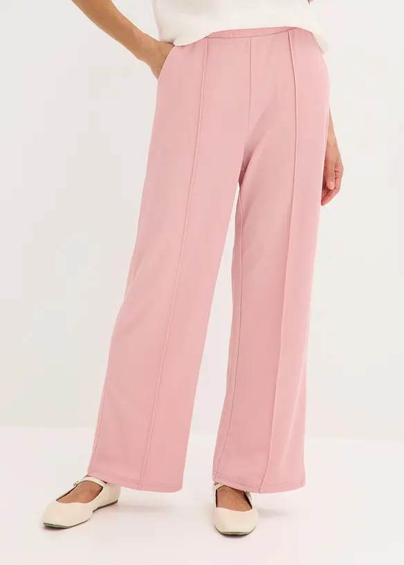 Schlupfhose aus fester Interlock-Qualität in rosa von vorne - bonprix Schlupfhose aus fester Interlock-Qualität in rosa von vorne - bonprix
