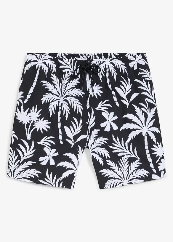Badeshorts mit seitlichen Taschen in schwarz von vorne - bonprix Badeshorts mit seitlichen Taschen in schwarz von vorne - bonprix