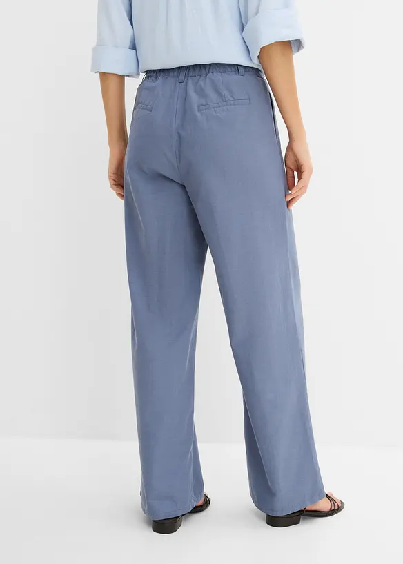 Marlenehose mit Lyocell in blau von hinten - bonprix Marlenehose mit Lyocell in blau von hinten - bonprix