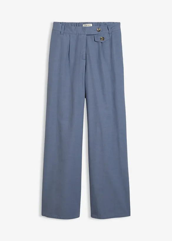 Marlenehose mit Lyocell in blau von vorne - bonprix Marlenehose mit Lyocell in blau von vorne - bonprix