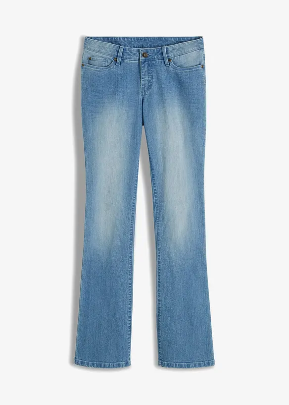 Bootcut-Jeans in blau von vorne - bonprix