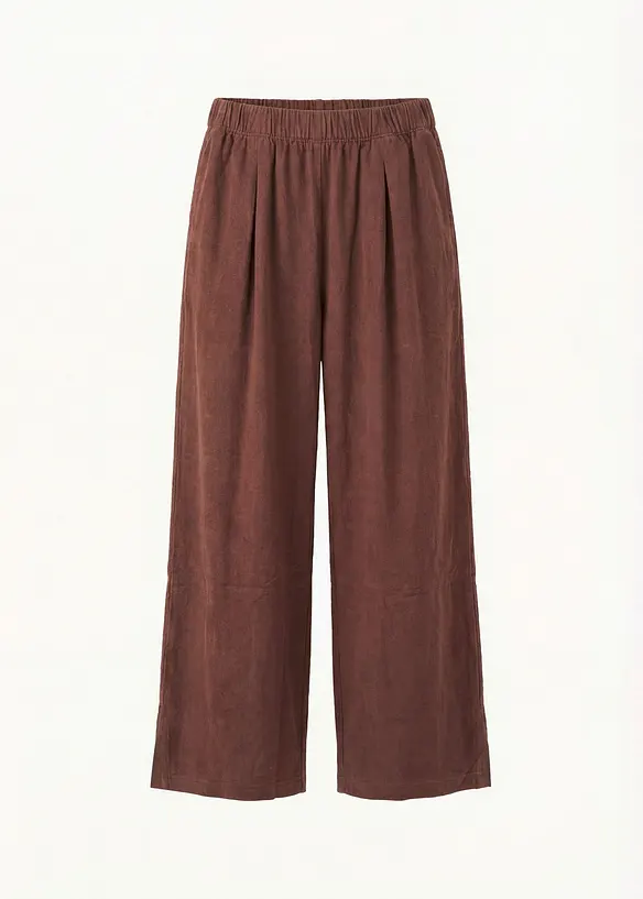 Jersey-Hose aus Viskose-Mix in braun von vorne - bonprix Jersey-Hose aus Viskose-Mix in braun von vorne - bonprix