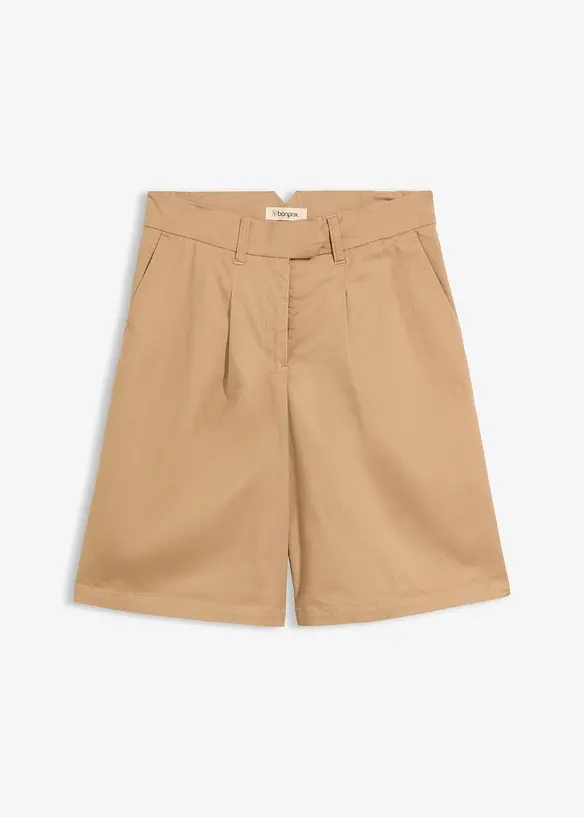 Twill-Bermuda in beige von vorne - bonprix Twill-Bermuda in beige von vorne - bonprix
