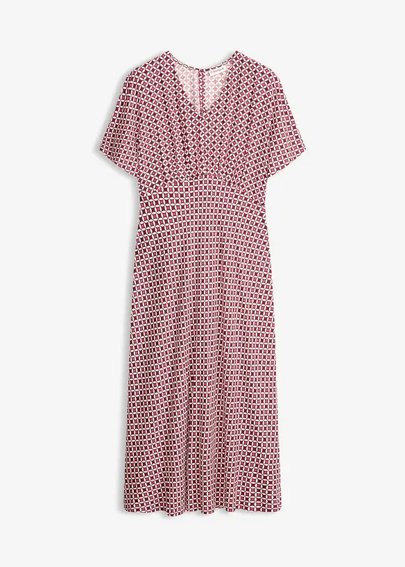 Kleid aus fließender Viskose in rot von vorne - bonprix Kleid aus fließender Viskose in rot von vorne - bonprix