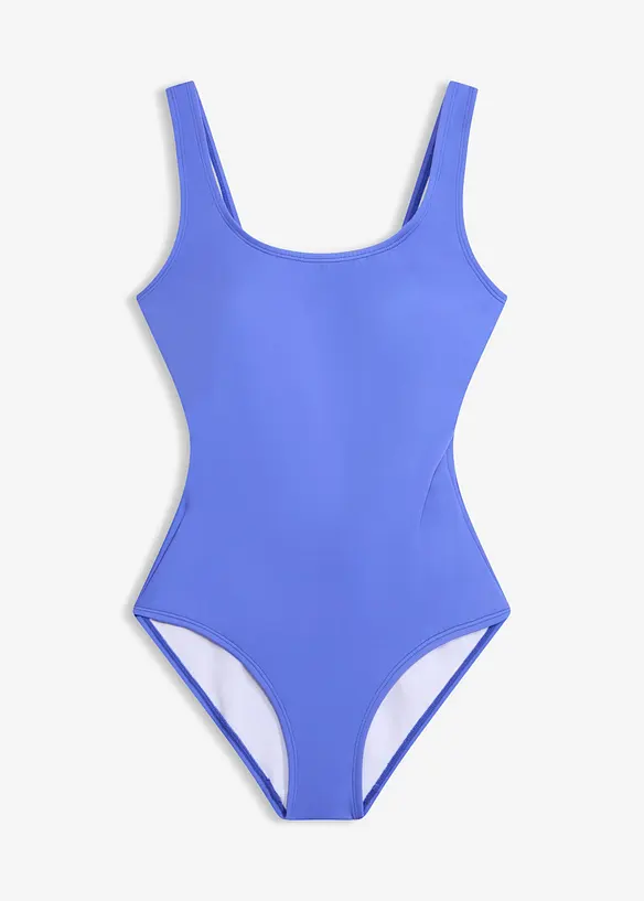 Badeanzug in blau von vorne - bonprix