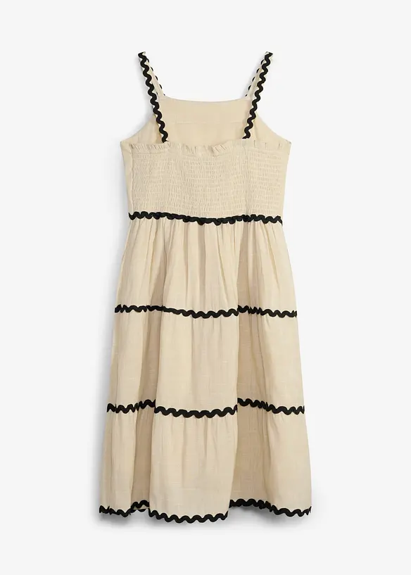 Trägerkleid in grau von hinten - bonprix