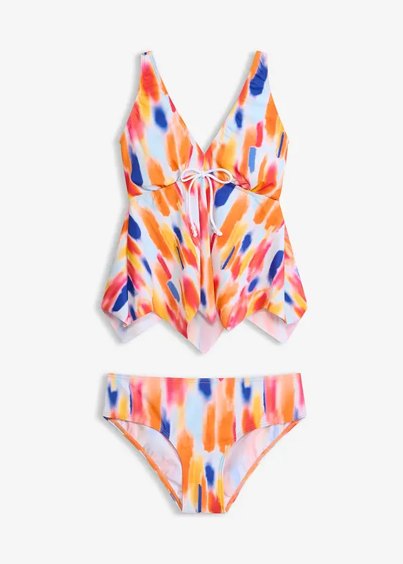 Tankini mit Zick-Zack Saum (2-tlg.Set) in bunt von vorne - bonprix