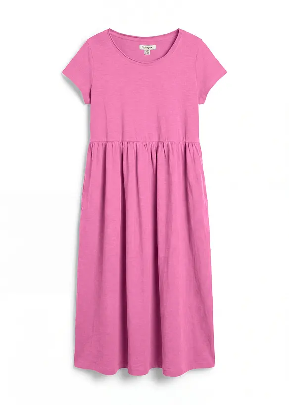 Shirtkleid aus Bio-Baumwolle in pink von vorne - bonprix Shirtkleid aus Bio-Baumwolle in pink von vorne - bonprix
