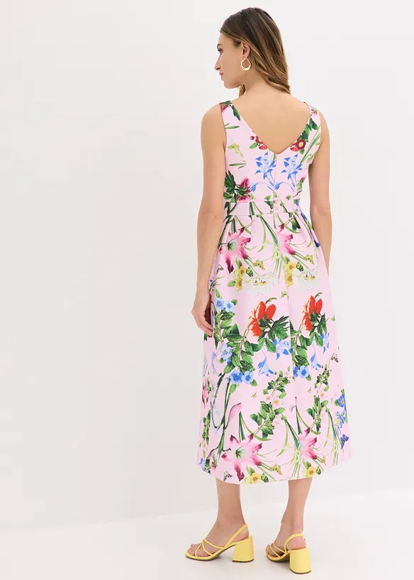 Midikleid in rosa von hinten (Totalaufnahme) - bonprix Midikleid in rosa von hinten (Totalaufnahme) - bonprix