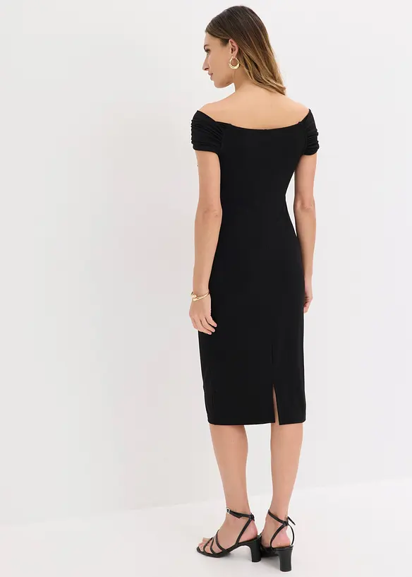 Minikleid in schwarz von hinten (Totalaufnahme) - bonprix
