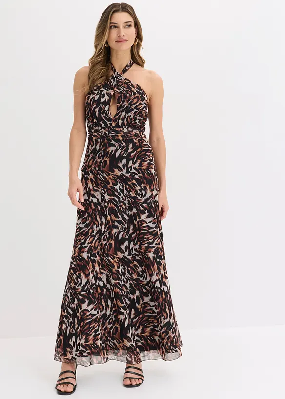 Maxikleid in schwarz von vorne (Totalaufnahme) - bonprix Maxikleid in schwarz von vorne (Totalaufnahme) - bonprix