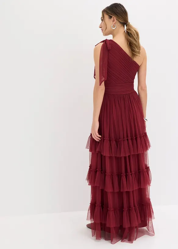 Abendkleid in rot von hinten (Totalaufnahme) - bonprix Abendkleid in rot von hinten (Totalaufnahme) - bonprix