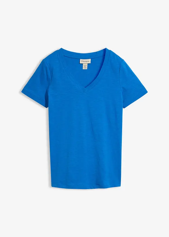 T-Shirt aus reiner Baumwolle in blau von vorne - bonprix T-Shirt aus reiner Baumwolle in blau von vorne - bonprix