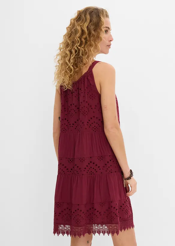 Trägerkleid aus softer Viskose in rot von hinten (Totalaufnahme) - bonprix Trägerkleid aus softer Viskose in rot von hinten (Totalaufnahme) - bonprix