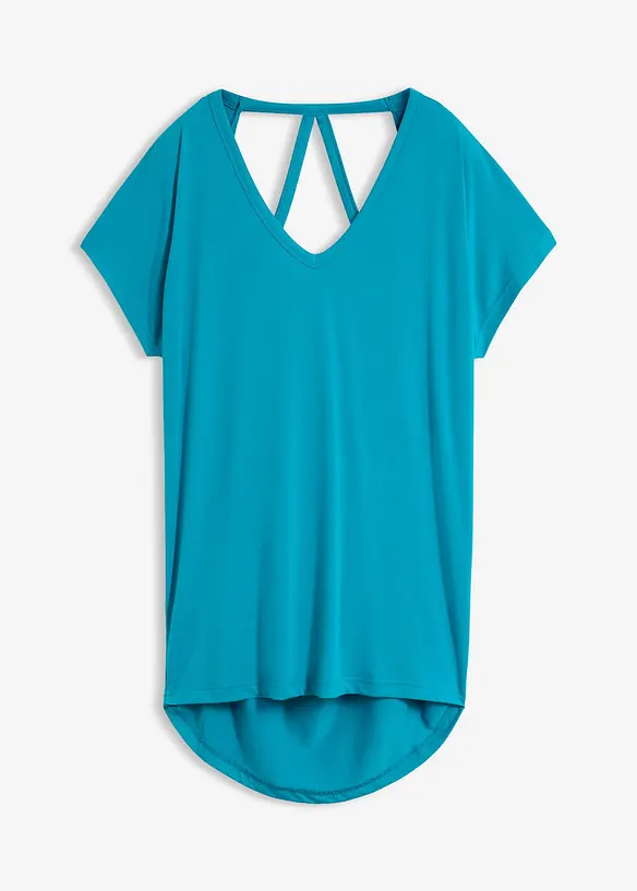 Shirt aus softem Visksose-Mix in blau von vorne - bonprix Shirt aus softem Visksose-Mix in blau von vorne - bonprix