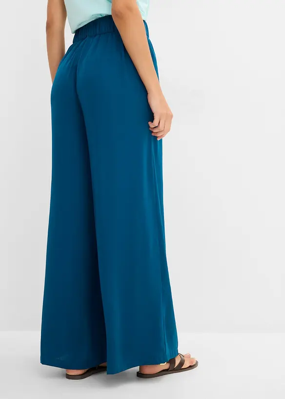 Palazzo-Hose in petrol von hinten - bonprix Palazzo-Hose in petrol von hinten - bonprix