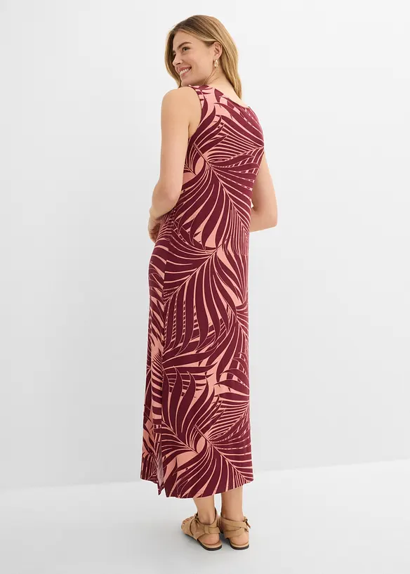 Jerseykleid aus fließendem Viskose-Mix in rot von hinten (Totalaufnahme) - bonprix Jerseykleid aus fließendem Viskose-Mix in rot von hinten (Totalaufnahme) - bonprix