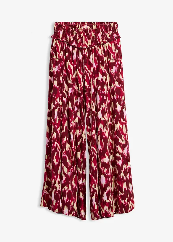 Palazzo-Hose aus fließender Viskose in pink von vorne - bonprix Palazzo-Hose aus fließender Viskose in pink von vorne - bonprix